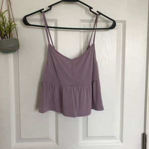 NWOT Lavender cropped top